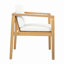 Chaises de salle à manger d'extérieur (ensemble de 4) avec structure en bois d'acacia, coussins-133706860