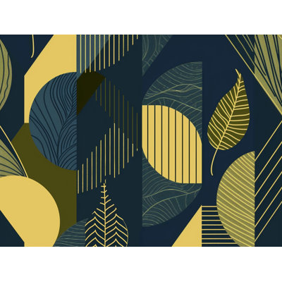 Édredon géométrique à motif floral