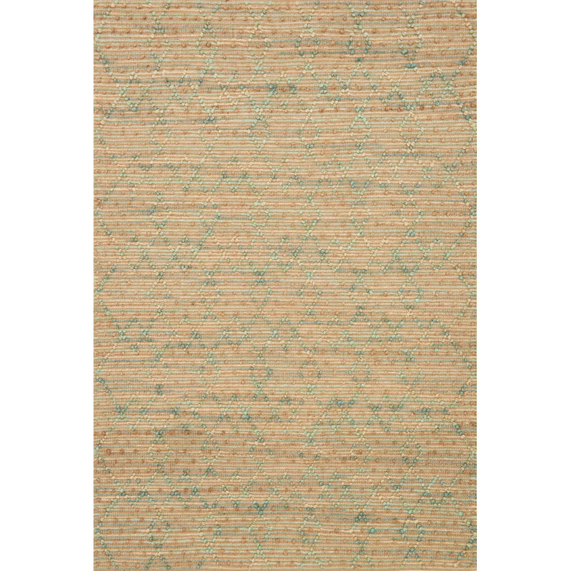 Tapis décoratif brun tissé à la main à motif géométrique pangkal Pinang, Rectangle 5 pi x 7 pi 6 po