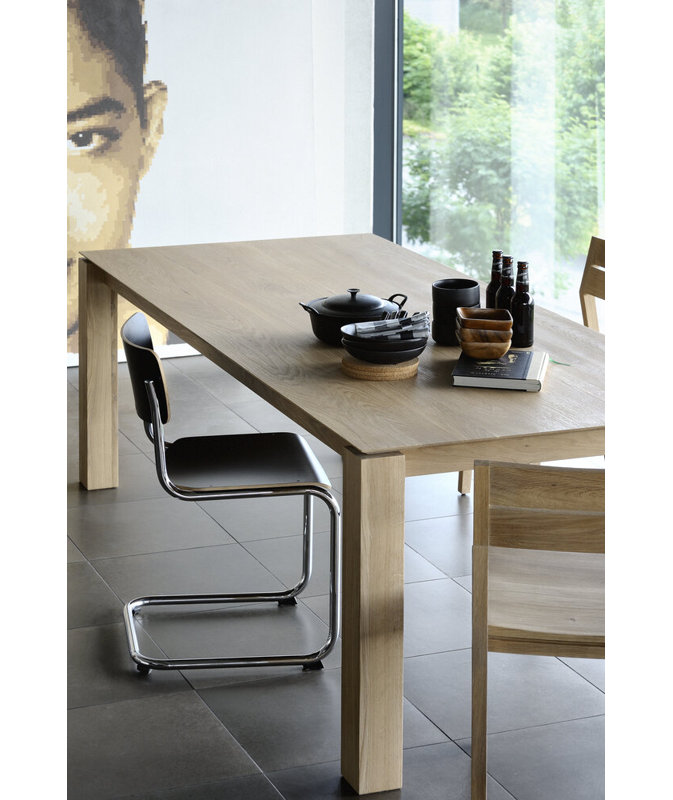 Slice Oak Dining Table, 35.4" W x 70.9" L