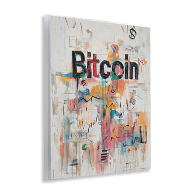 Digital Currency Abstract Collage Wall Plaque, design by Svetlana Aleynikova