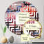 Magnifique pivoines colorées «Come Alive I» - Miroir décoratif Maze | Rond-96241845