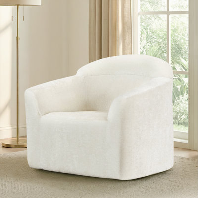 36.6"W Modern Upholstered Accent Chair, Zero-Assembly