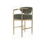 HELOISE Upholstered Stool with Metal Frame-678855855