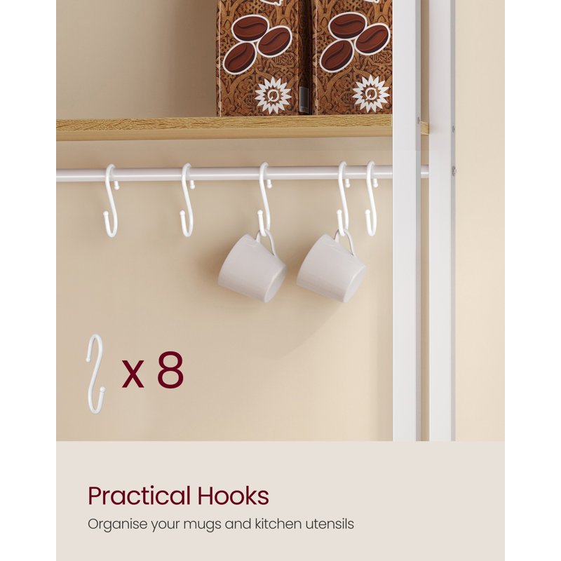 40'' Particle Board Baker's Rack with Microwave Compatibility