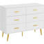 106 cm W Chest of 6 Drawers-380645284