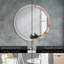 Huldar Glass Flat Wall Mirror