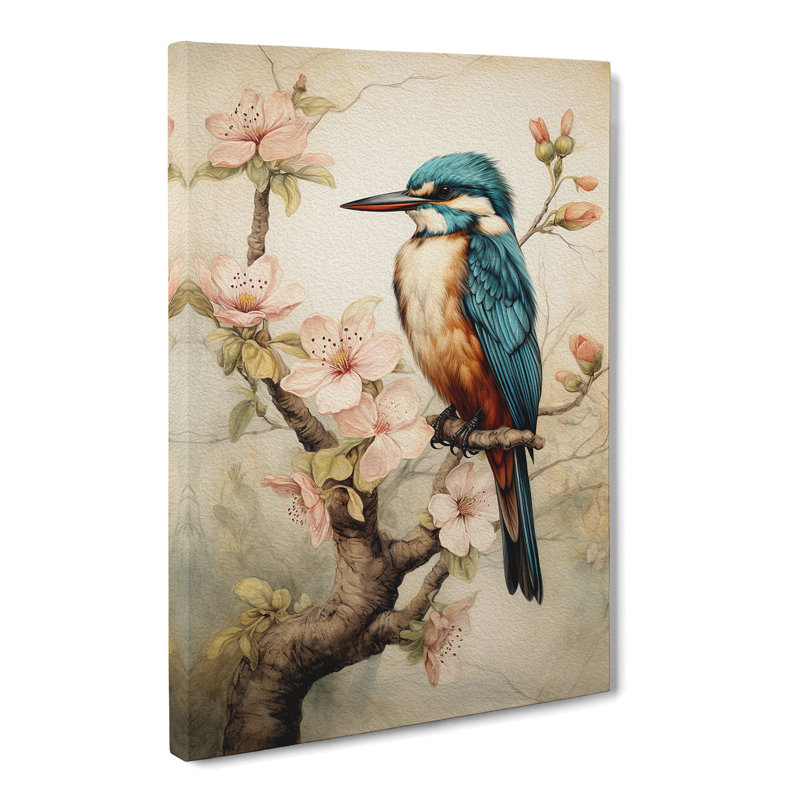 Kingfisher Victorian No.3 - No Frame Print, 50cm H x 35cm W x 3cm D