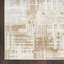 Tapis taupe moderne ivoire 2 pi x 4 pi Lafever-445618814