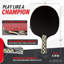 JOOLA Carbon Pro Table Tennis Racket - Ping Pong Paddle with Flared Handle - Competition Grade ITTF Approved