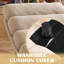 Chaise longue rembourrée en velours côtelé-1830453341