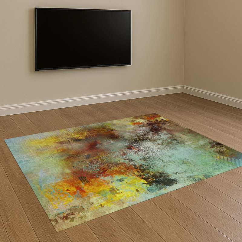 Abstract Area Rug, Rectangle 155 x 230 cm