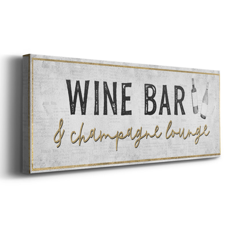Champagne Lounge, H 24 po x l 60 po x P 1,5 po