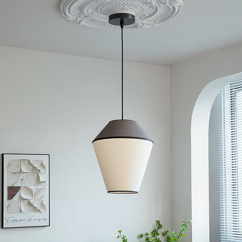 Luminaire suspendu géométrique 1 lumière, H 19,68 po x l 15,74 po x P 15,74 po