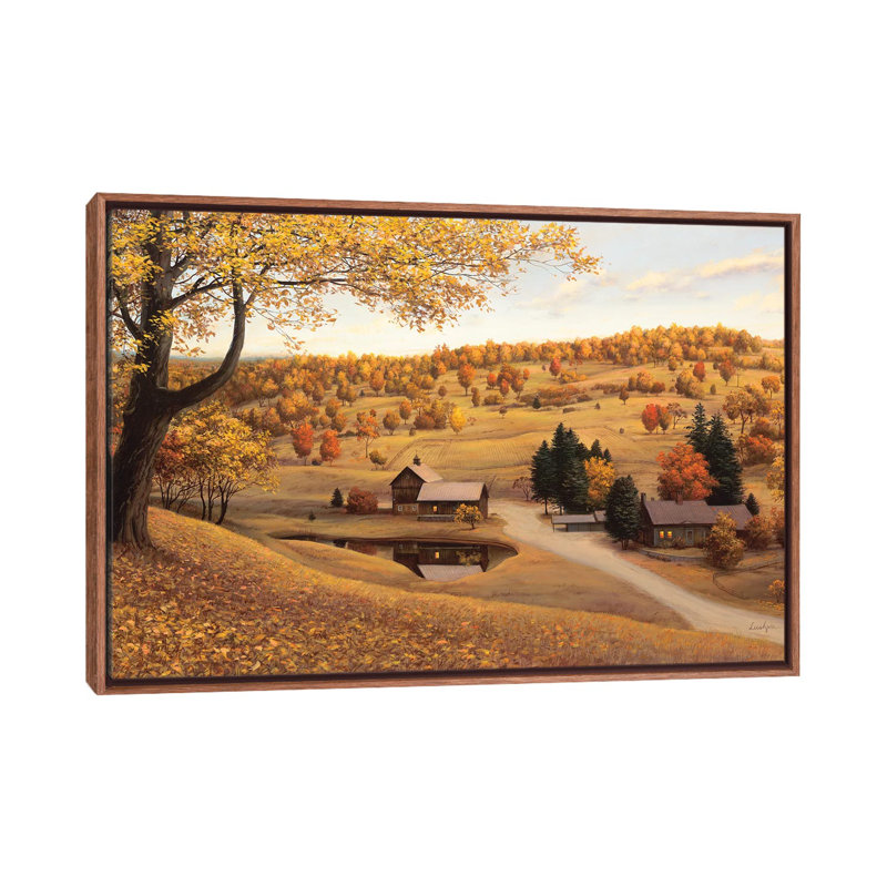 «Vermont Farm», reproduction de photo, Cadre bois classique, H 40 po x l 60 po x 1,5 po