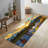 Non Woven Thin Type Printed Rug Featuring Classic Floral Design in Rich Hues Perfect for Homes Seeking Traditional Aesthetic Appeal-114284004