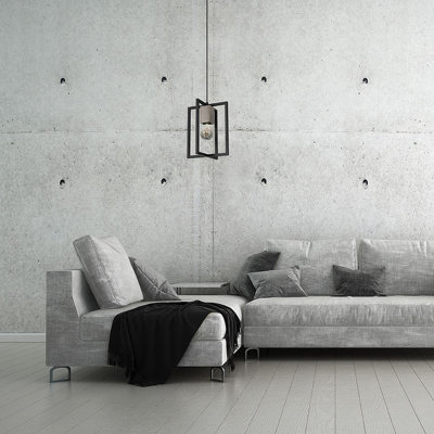 Ralph 1 - Light Black Geometric Pendant