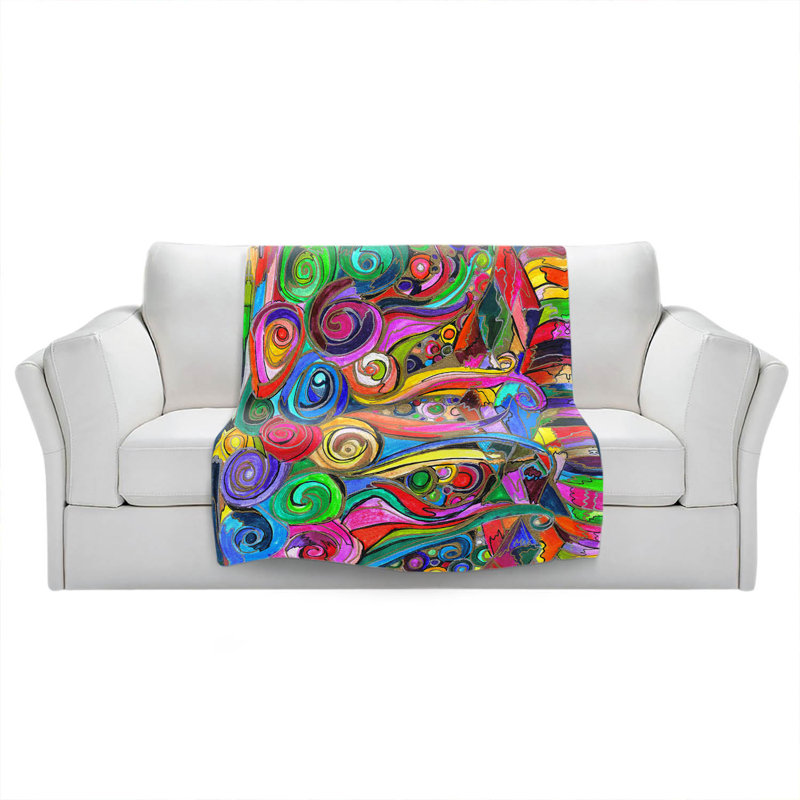 Hand Woven Throw Blanket, 51" x 60"