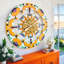 Horloge murale surdimensionnée de 36 po pour le salon avec de vrais engrenages en mouvement style italien-91717527