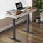 Bureau pour travailler debout avec prise intégrée, plateau en verre-116190705-116376191