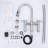 Double Handle Pull Out Sprayer Kitchen 3 Hole Included Supply Lines in Brushed Nickel-88605571