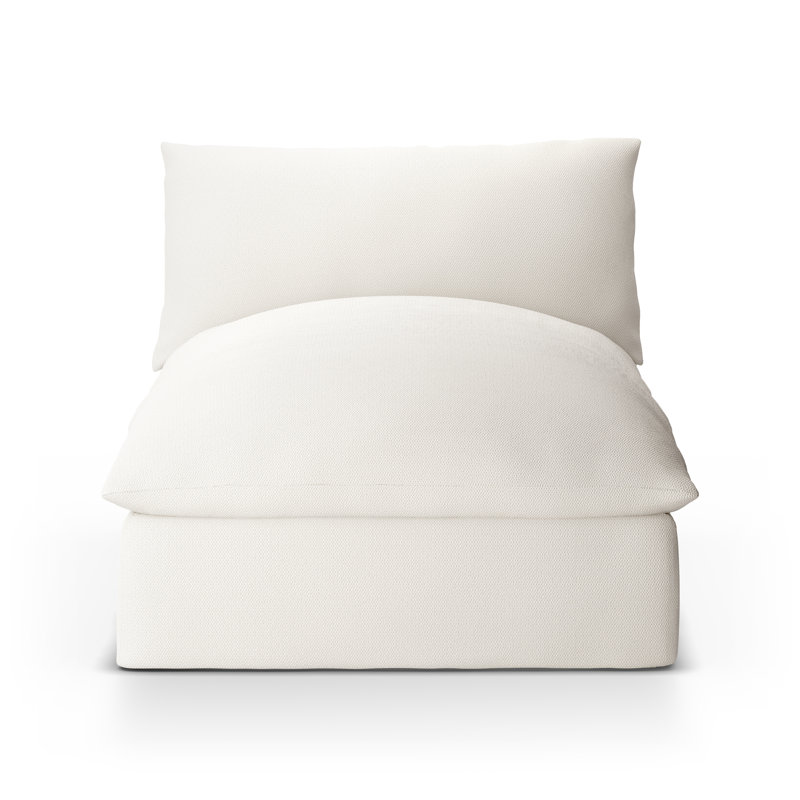 Grant Outdoor Chaise Lounge, White Performance