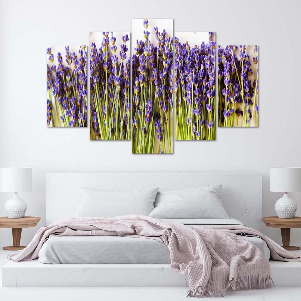 Leinwandbild Lavender Flowers Nature