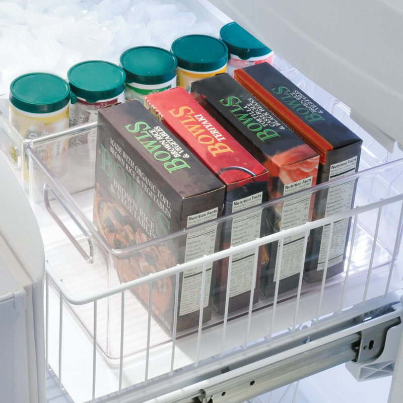 mDesign Plastic Stackable Kitchen Organizer Storage Bin