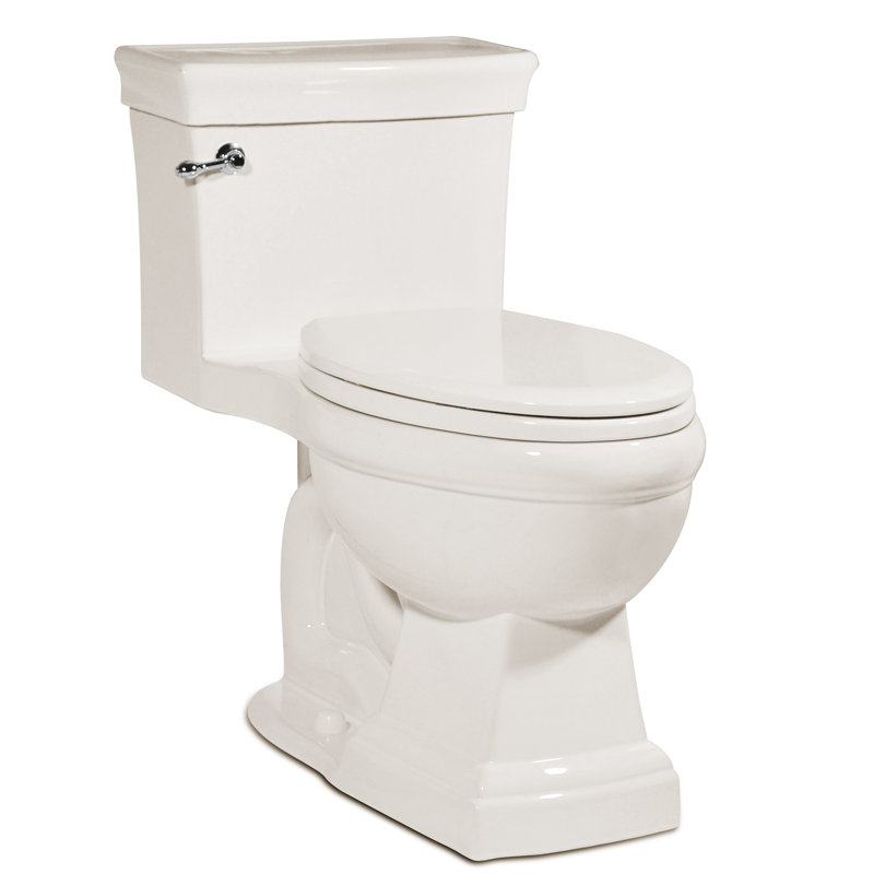 Icera Julian 1.28 GPF Elongated 16.5 Comfort Height Chair Height Floor Mounted with Seat Included Toilet, Balsa