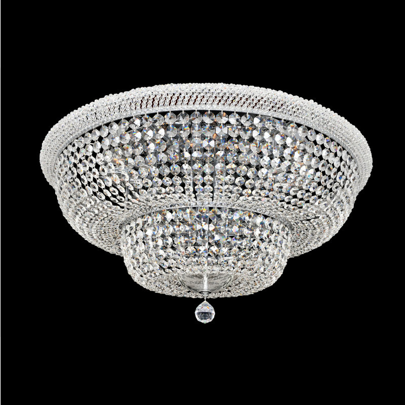 Plafonnier encastré transparent / en chrome Napoli 18 LT Allegri