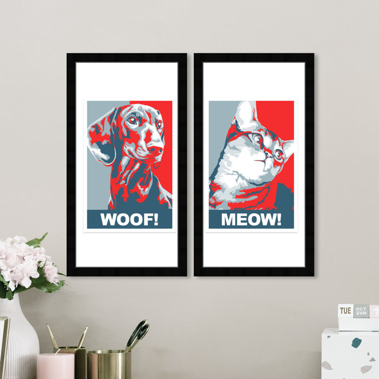 Wynwood Studio Fashion and Glam Wall Art Print 'Puppy Luxury Bag