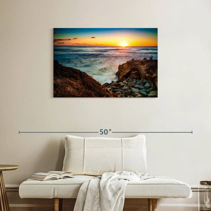 Gillard La Jolla Gillard coucher de soleil, H 24 po x l 36 po