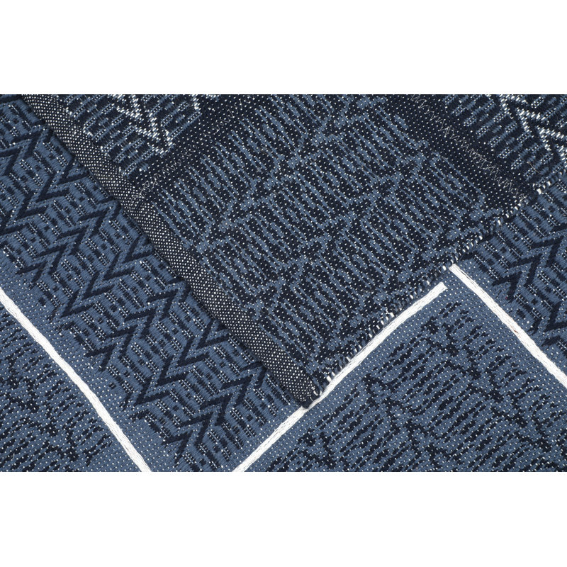 Bovina Area Rug in Navy, Rectangle 5' x 8'