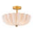 3-Light 15.74In.W Opal Glass Flush Mount