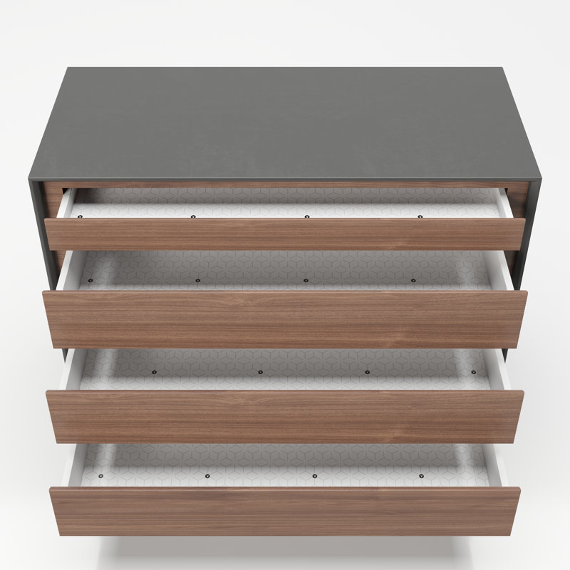 Victoria 254cm W 4 - Drawer Chest of Drawers