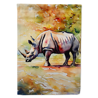 Drapeau de maison Rhinoceros