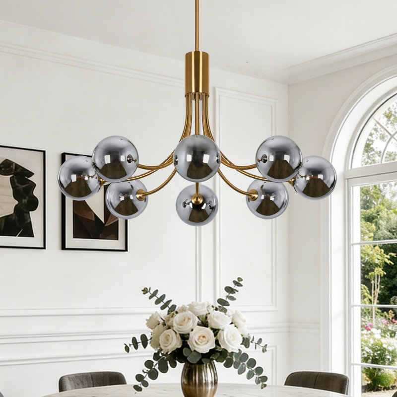 Lustre moderne 8 lumières Spoutnik