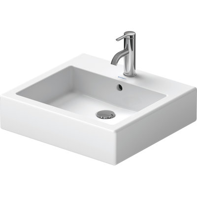 Vero Ceramic Rectangular Vanity Console Bathroom Sink with Overflow