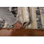Tapis marocain moderne rayé en laine 2x3