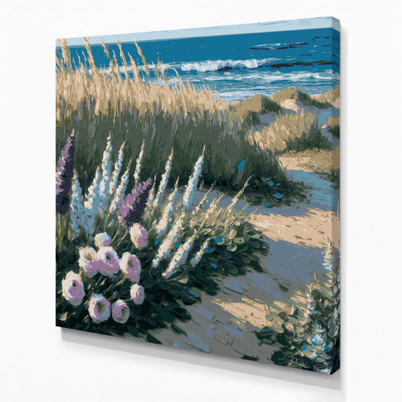 Art mural sur toile Coastal Coastal Garden, H 12 po x l 12 po