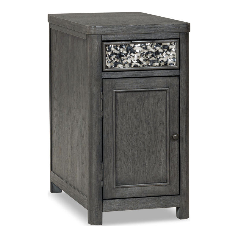Doloros Chairside Table with Cabinet