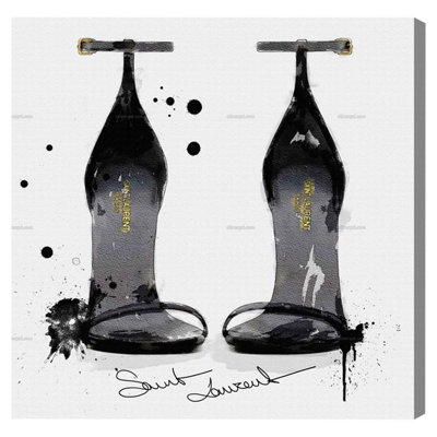 " Perfect Black Silhouette " Painting Print