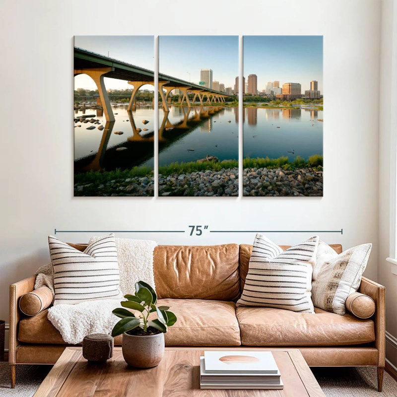 Rorry Manchester Bridge Reflection, 42" H x 65" W