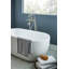 Weymouth Double Handle Floor Mounted Clawfoot Tub Faucet Trim with Diverter and Handshower-1123869129