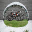 Tente de rangement murale pour vélo-124971333