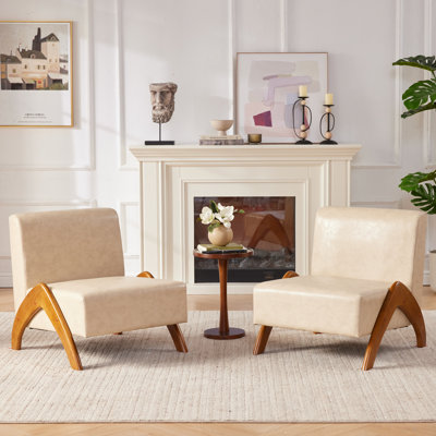 Upholstered Accent Chair Set of 2