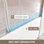Porte de douche coulissante double sans cadre l 60 po x H 60 po, porte de baignoire, verre trempé nano-transparent ultra-transparent 5/8 po (8 mm)-129756995