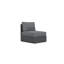 Sydney Armless Chair Charcoal + Slate Cushion-801901962-801901963