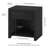 Clara 24" Rectangular Nightstand in Black Grain-635694112