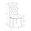 Ensemble de 2 chaises de salle à manger rembourrées en tissu, beige